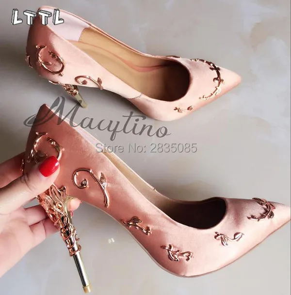 Sapatos Mulher/потрясающие свадебные туфли с острым носком женские лодочки на