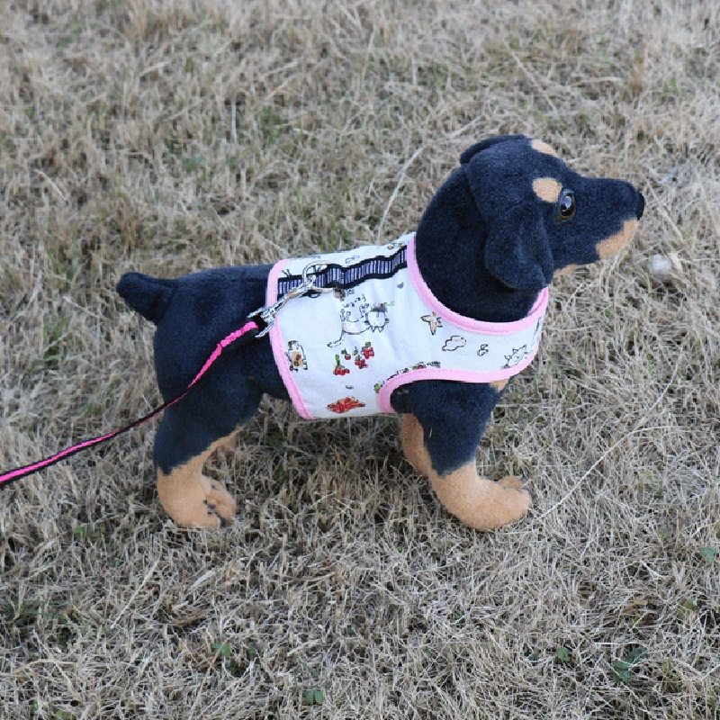 В полоску поводок для собак и кошек мягкие Pet щенок нагрудный жилет Chihauhua Тедди