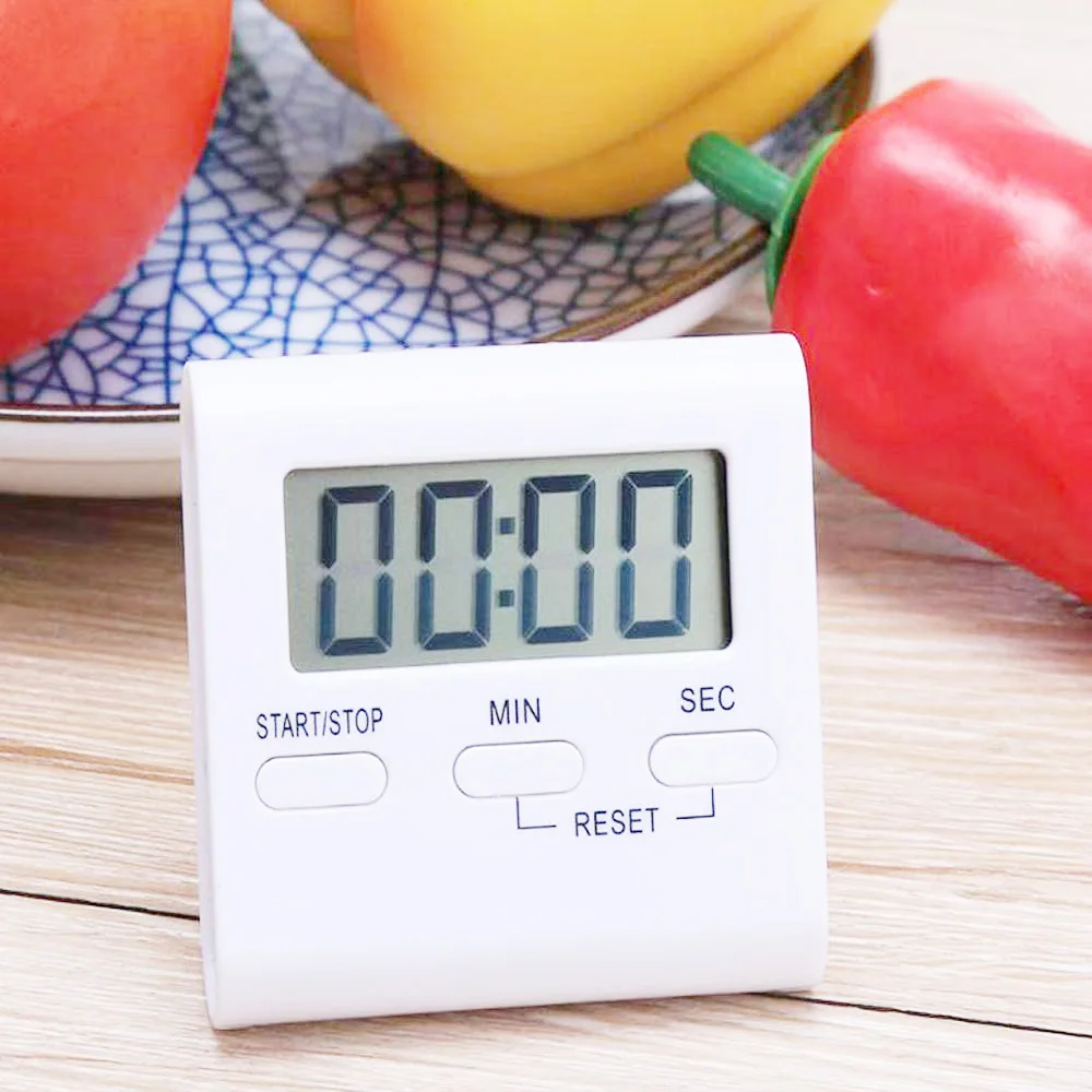 3 Pack Digital Kitchen Timer Small Cooking Big Digits Strong Magnet Backing Loud Alarm Memory Function On/Off Switch | Дом и сад