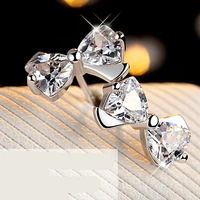 new fashion earrings crystal bow retro earrings jewelry factory wholesale new product launch distribution boucle doreille