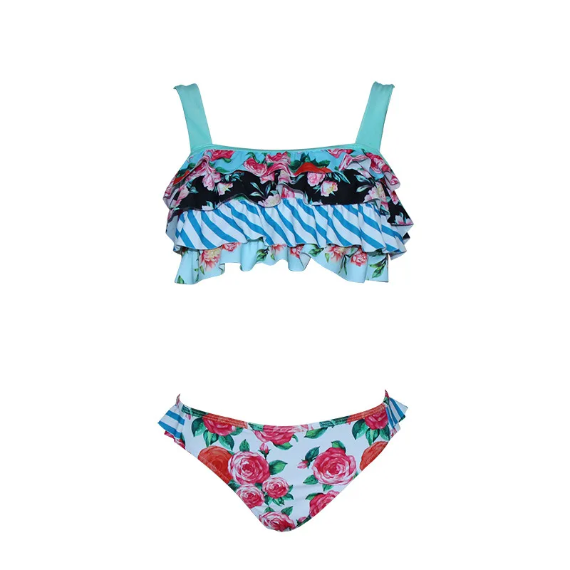 Женский Бикини Модный Купальник бикини с принтом раздельный купальник сексуальный купальник для девочек танкини для пляжа плавательный бассейн I301210