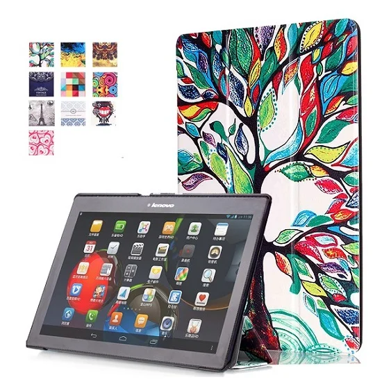 Ультра тонкий smart cover кожаный чехол Tab2 A10 30 принципиально для Lenovo Tab 2 X30F 10 1 &quottablet|tab2
