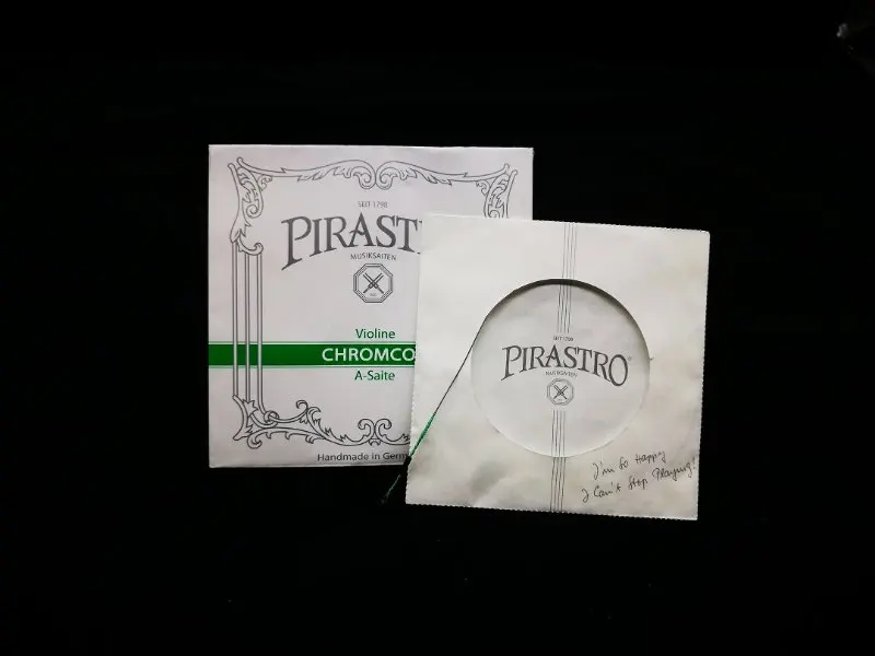 Полный набор pyrastro Chromcor 4/4 Струны для скрипки(319020) стальной сердечник среднего калибра с черным шариком скрипки сделано в германии