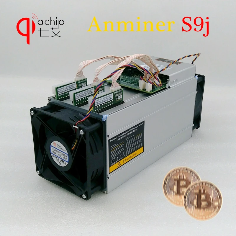 QIACHIP Antminer S9j 14TH/s майнера биткоинов (с БП) лучше чем S9 В наличии|Сетевые коммутаторы|