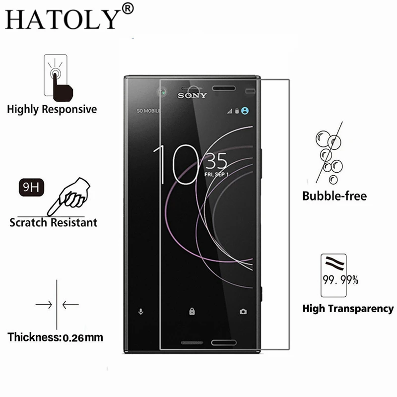 2 шт. закаленное стекло для Sony Xperia XZ1 ультратонкая Защита экрана G8342 пленка