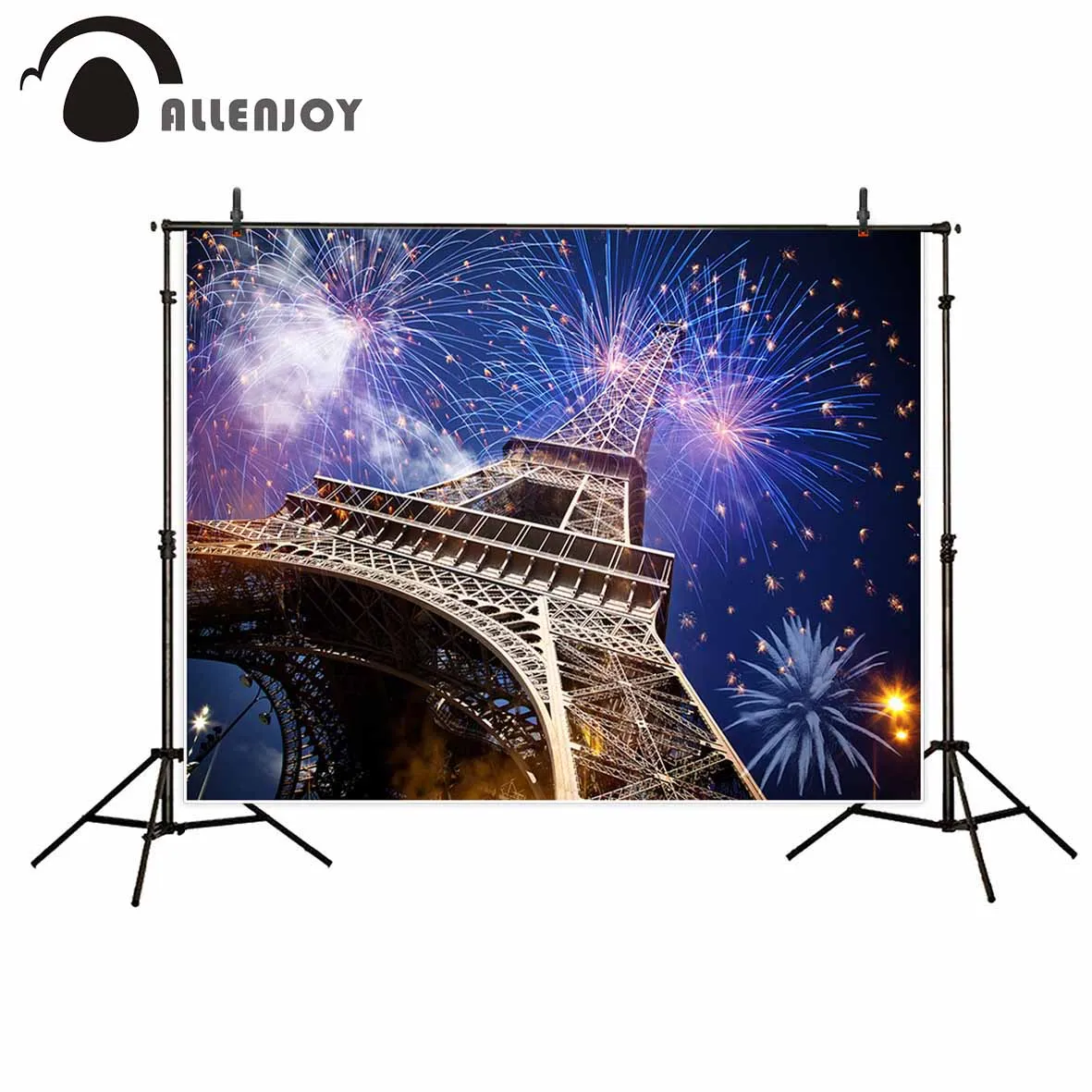 Allenjoy фон для фотосъемки фейерверк цвет Эйфелева башня новогодний Праздник Новый