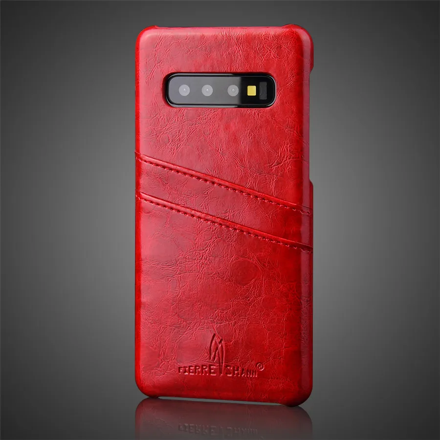 Чехол из натуральной кожи для samsung Galaxy S10 Plus S10e S9 S8 Note 10 Pro 8 Note 9 Ретро винтажная задняя защитная крышка чехол