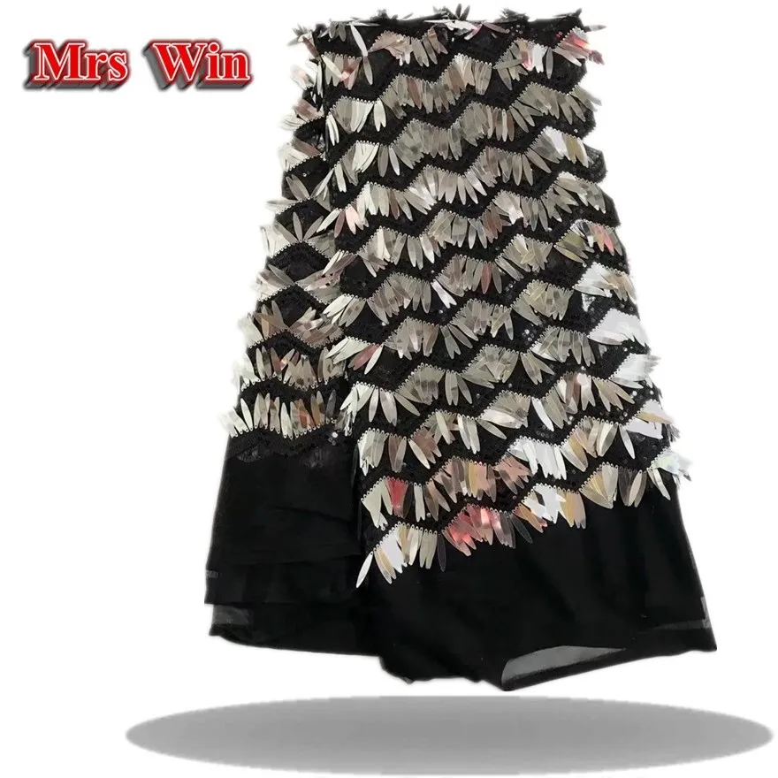Mrs Win последние французские кружева 2018 африканская французская кружевная ткань