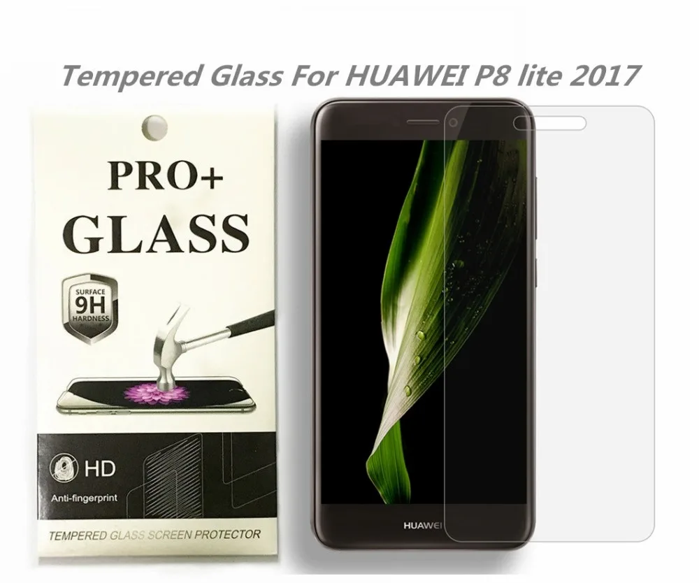 5 шт./лот закаленное Стекло для HUAWEI P8 Lite2017 покрытие экрана защитные смартфон