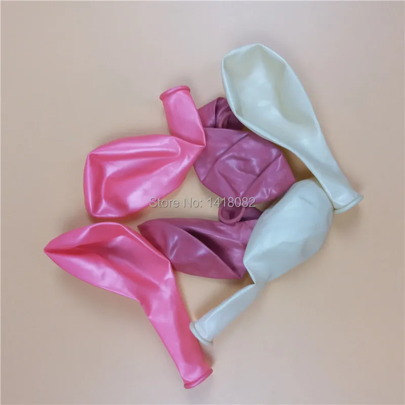 

BTRUDI 50pcs 12inch pearl Thicken white pink Rose red latex balloon 2.8 gram wedding birthday Party decoration Valentine's Day