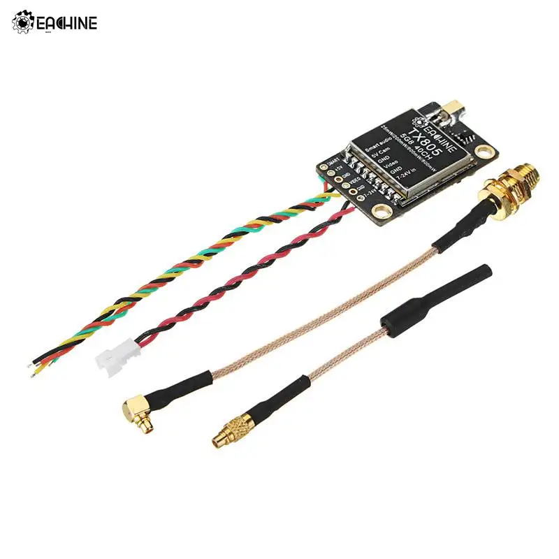 

Φ TX805 5,8G 40CH 25/200/600/800 Φ VTX светодиодный дисплей с поддержкой OSD/Pitmode/Smartaudio Eachine