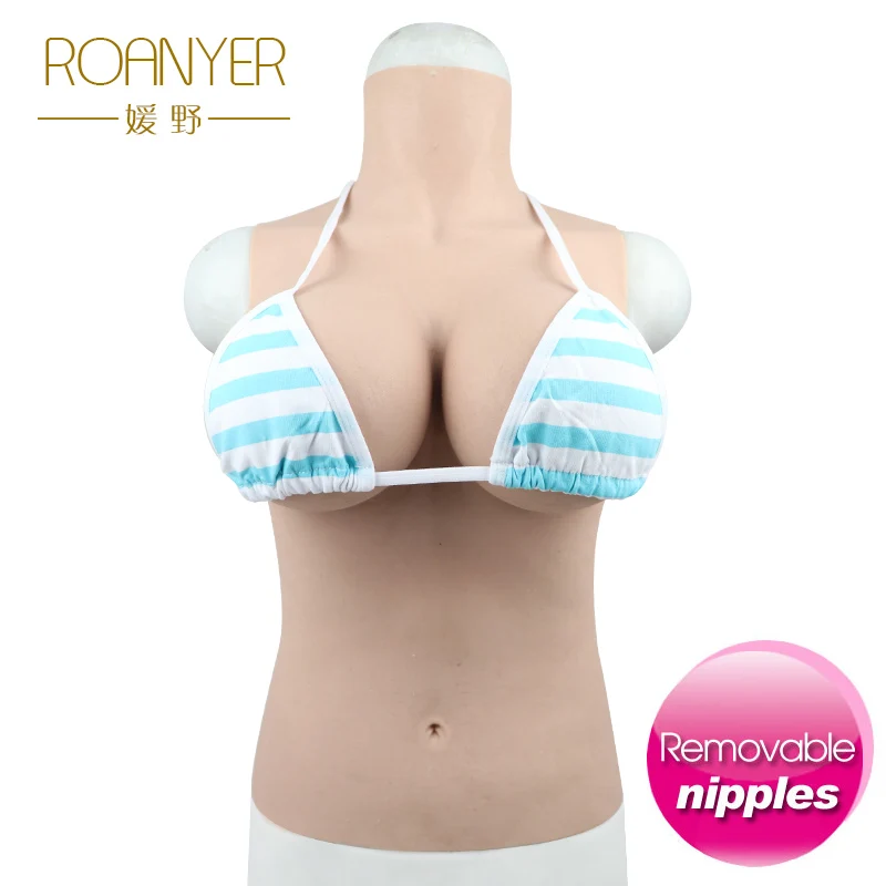 Roanyer Трансвестит съемные соски силиконовые искусственные груди для