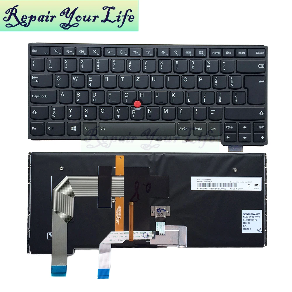 Ремонт You Life Клавиатура для ноутбука IBM LENOVO THINKPAD S3 YOGA 14 SK макет с подсветкой и