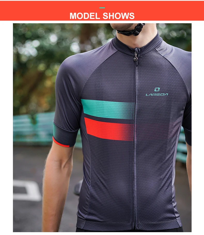 LAMEDA Summer Anti-sweat Cycling Jersey Men Mtb Shirt Quick Dry Breathable Bike Clothes Short Short Sleeve Clothing