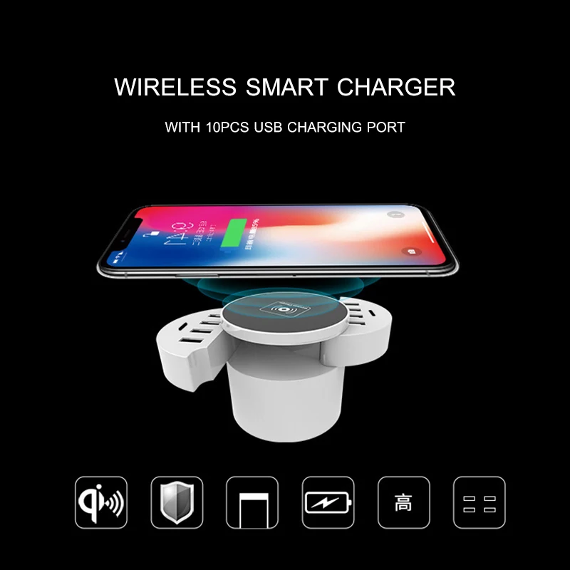 10 портовое многофункциональное настольное зарядное устройство lphone 3 2/2 0