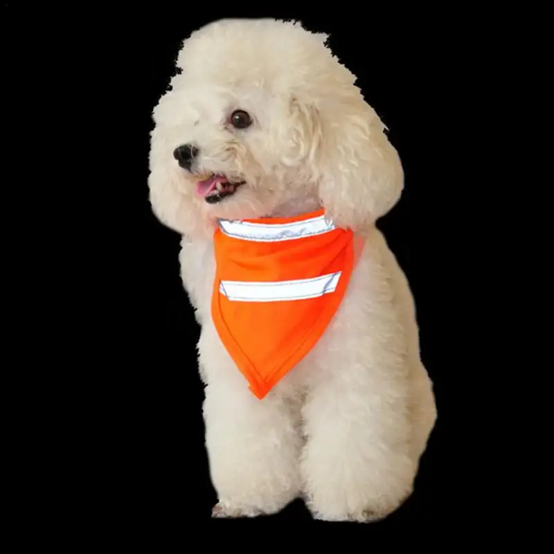 Pet треугольники Полотенца собака Люминесцентные светоотражающие декоративные воротник активного отдыха питания предотвращения потери износостойкая прочная