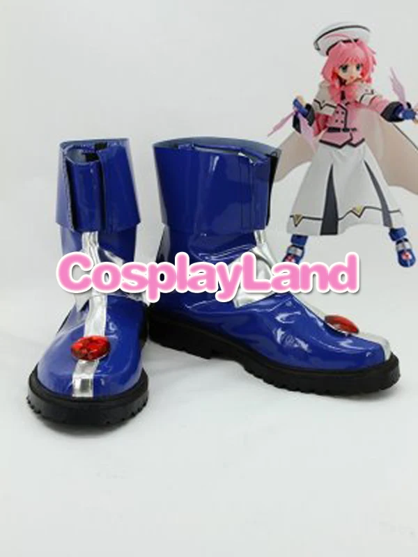 Сапоги на заказ Волшебная девочка лирическая Nanoha дорогие Ru Lushe синие короткие
