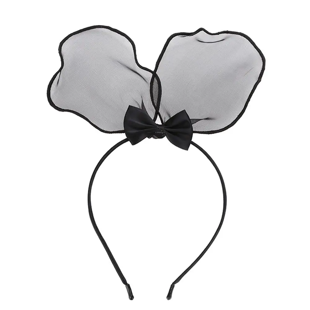 Newborn Baby Girl Cute Mickey Rabbit Ear Shape Mesh Solid Headband Beautiful Fashion Bow Dream Princess Series | Детская одежда и