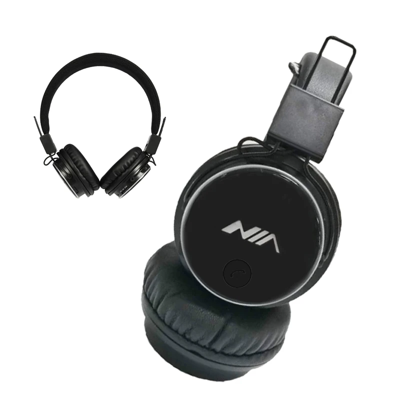 Беспроводная Bluetooth гарнитура NIA Q8 складные наушники с микрофоном поддержка TF карт