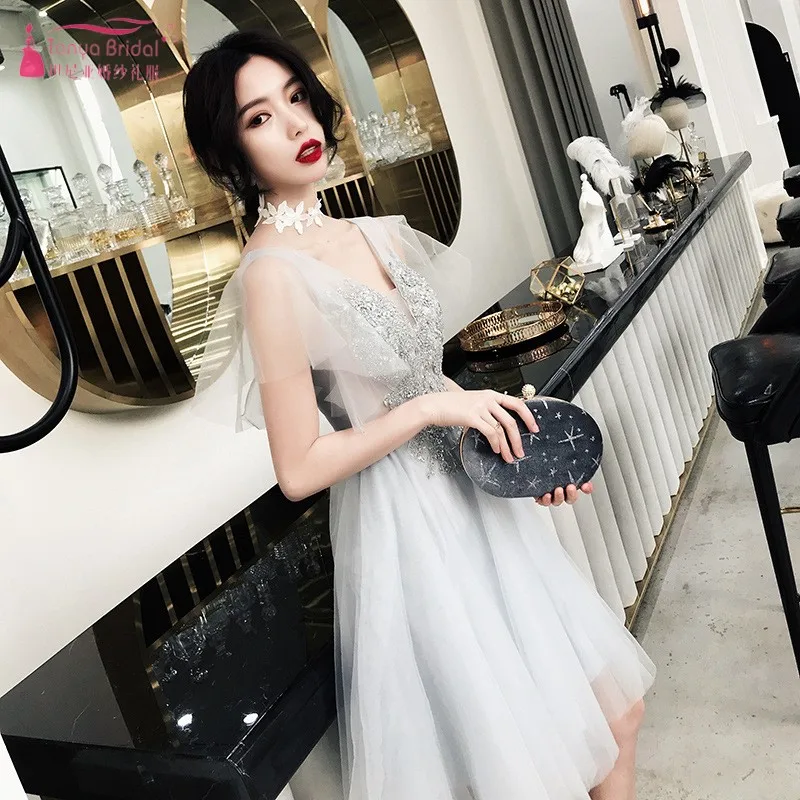 Кружевное платье TANYA SS036 с рукавами бабочками и открытой спинкой для свадьбы