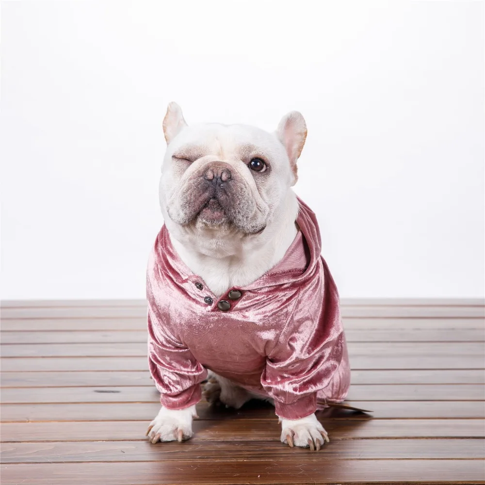 2018 HOT NEW Dog Fleece Cotton Hoodies Puppy Coat Jacket Solid Color Spring Autumn Poodle Yorkies Bichon Costume Dropshipping |