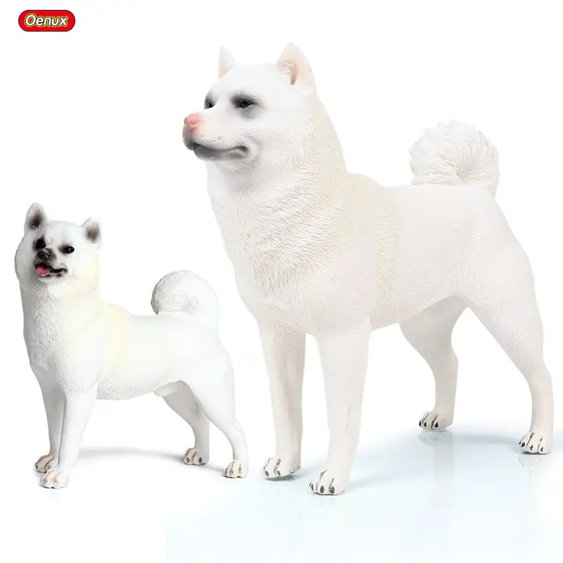 2pcs Oenux 5 шт. классические милые японские Шиба ину животные модель Kawaii Большой Собака фигурки ПВХ милые коллекционные игрушки для детей подарок - Цвет: 2pcs