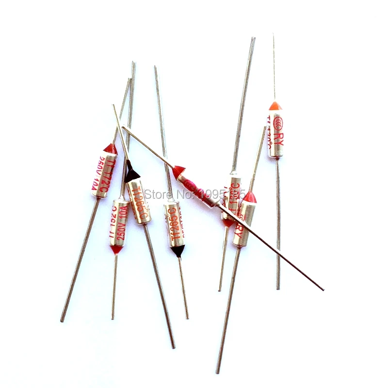 RY 10 шт./лот Новый микро-Термопредохранитель 10A250V 180 градусов Tf C мини-температурный