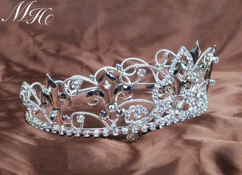 Тиары яркие круглые с кристаллами для детей | Украшения и аксессуары