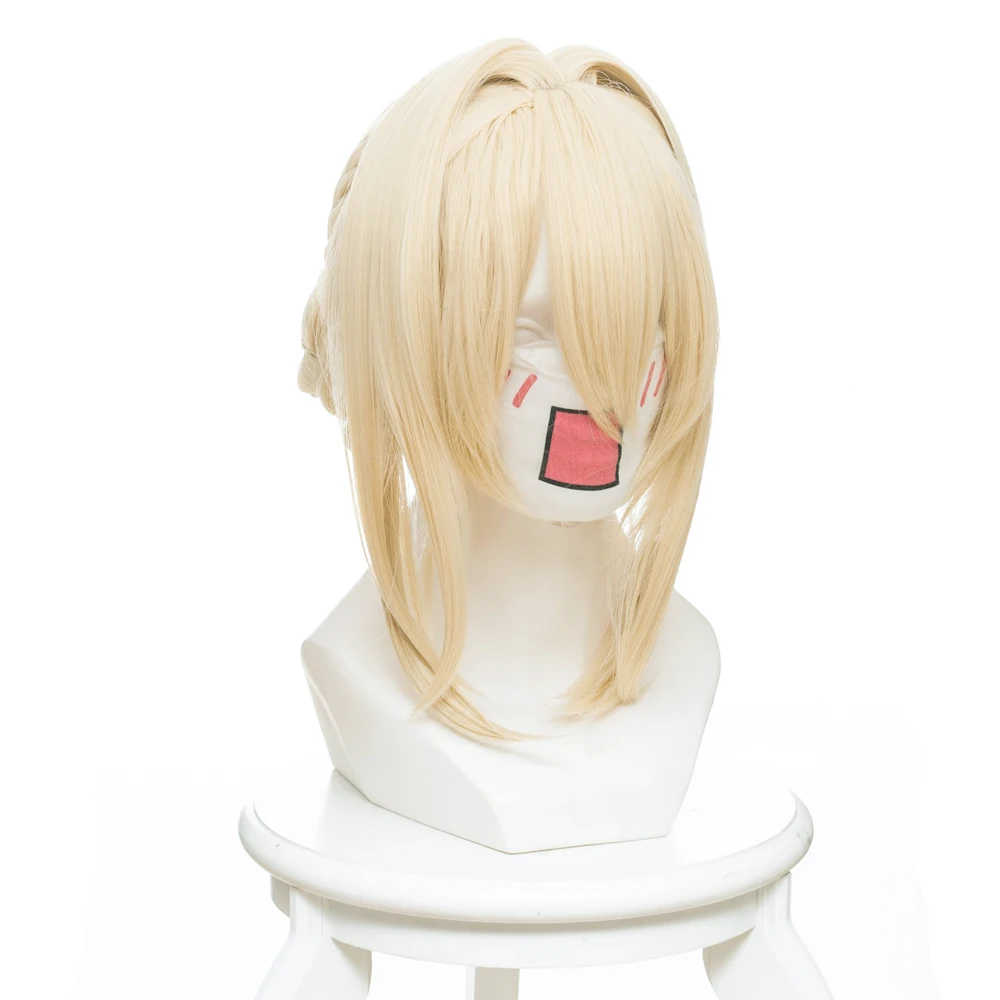 

Violet Evergarden Violet Cosplay Wig Pale Yellow Wig Lolita Cosplay Accessories