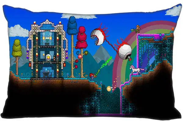 Лучшие пользовательские Terraria наволочки прямоугольные Наволочки на молнии 35x45 см(с одной стороны печати) 180516-sina-01 - Цвет: Rectangle Pillowcase
