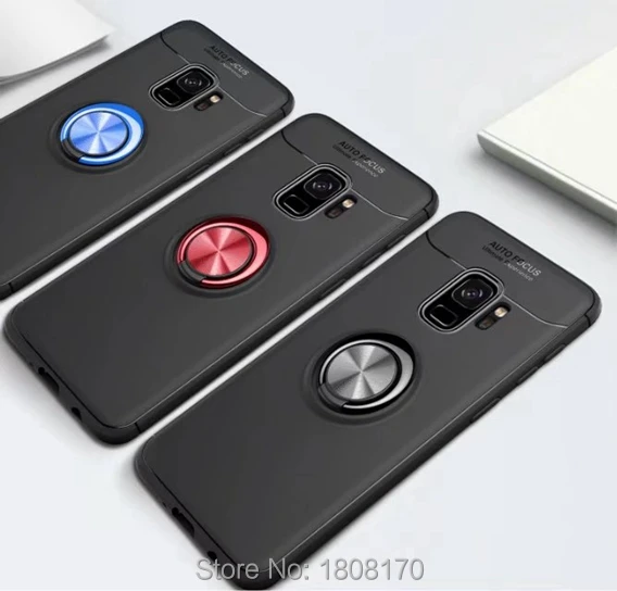 C Ku автомобильный Магнитный чехол подставка с кольцом для Samsung Galaxy S9 S8 Plus NOTE8 Grand Prime