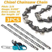 3pcs 16 semi chisel chainsaw chain for makita dc uc nb dcs 38 0 050 56 dl chain saw part angle grinder into chain saw tools