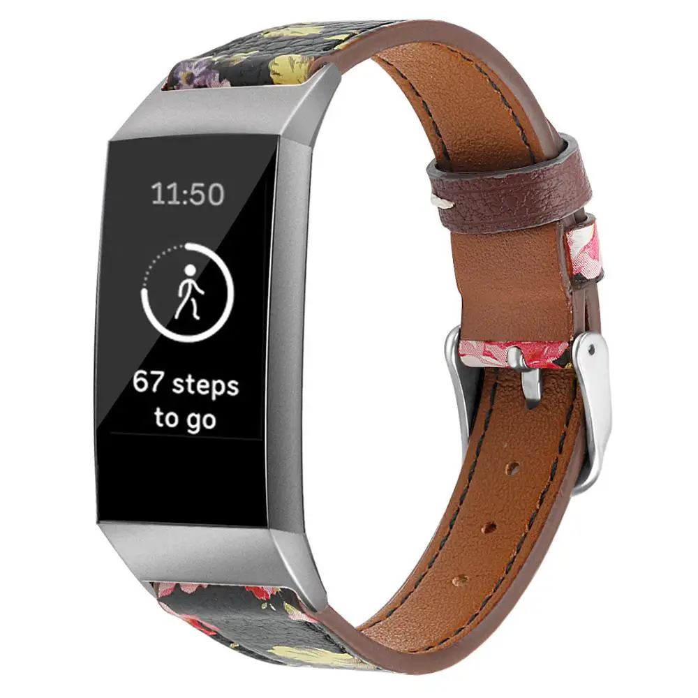 5 Ремешок для Fitbit Charge 3 ремешок сменный кожаный браслет для Fitbit Charge 3 Correa Fitbit ремешок для часов 63007 - Цвет ремешка: 5