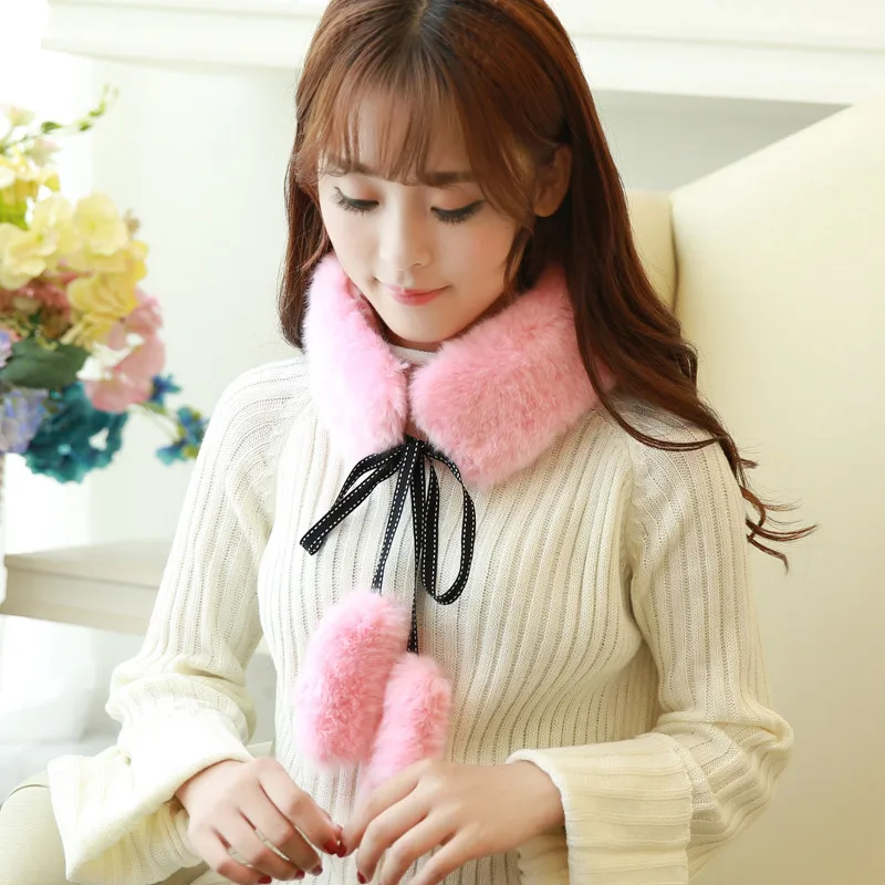 Новые модные элегантные дамские плюшевые воротники теплые меховые уникальные