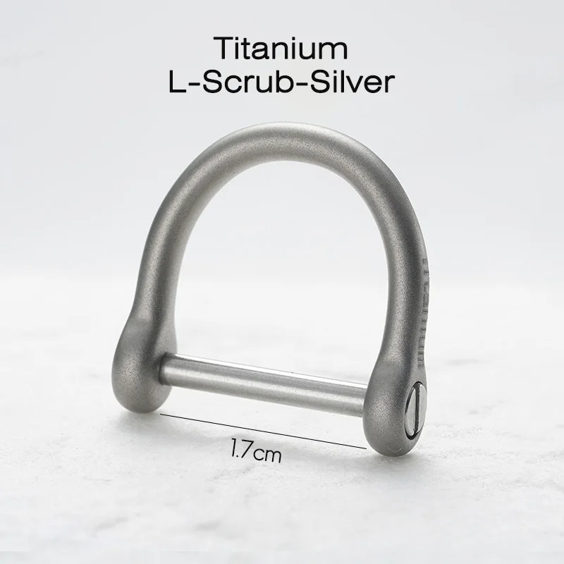 Titanium Silver 17mm Роскошные Титан Для мужчин Для женщин автомобильный брелок для ключей Творческий Форма супер светильник Титан брелки класса люкс для брелоки инструмент повседневного ношения лучшие подарки - Цвет: Titanium Silver 17mm