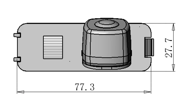 Для Volkswagen VW Golf Rabbit/камера заднего вида/ночное видение номерной знак лампа