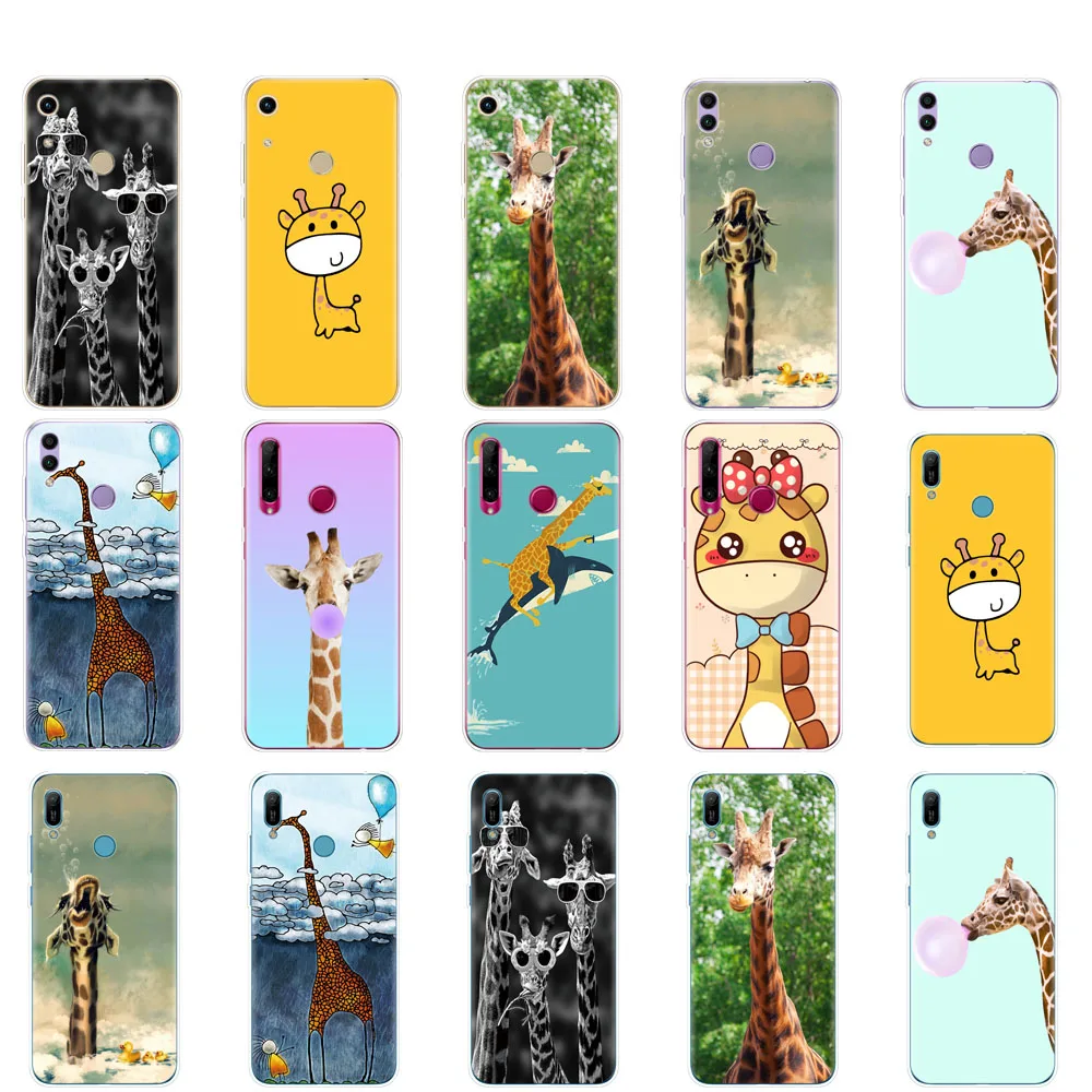 Чехол для Huawei Honor 8A PRO 8C 8X 10 i play чехол накладка huawei Y5 Y6 Y7 Y9 2019 pro Prime giraffes с милыми