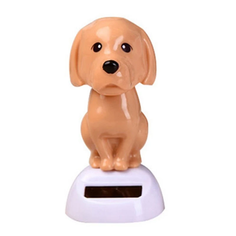 Decoration Car Accessories Solar Car-styling Nodding Puppy Doll Ornaments Cute Dancing Head Shaking Dashboard | Автомобили и