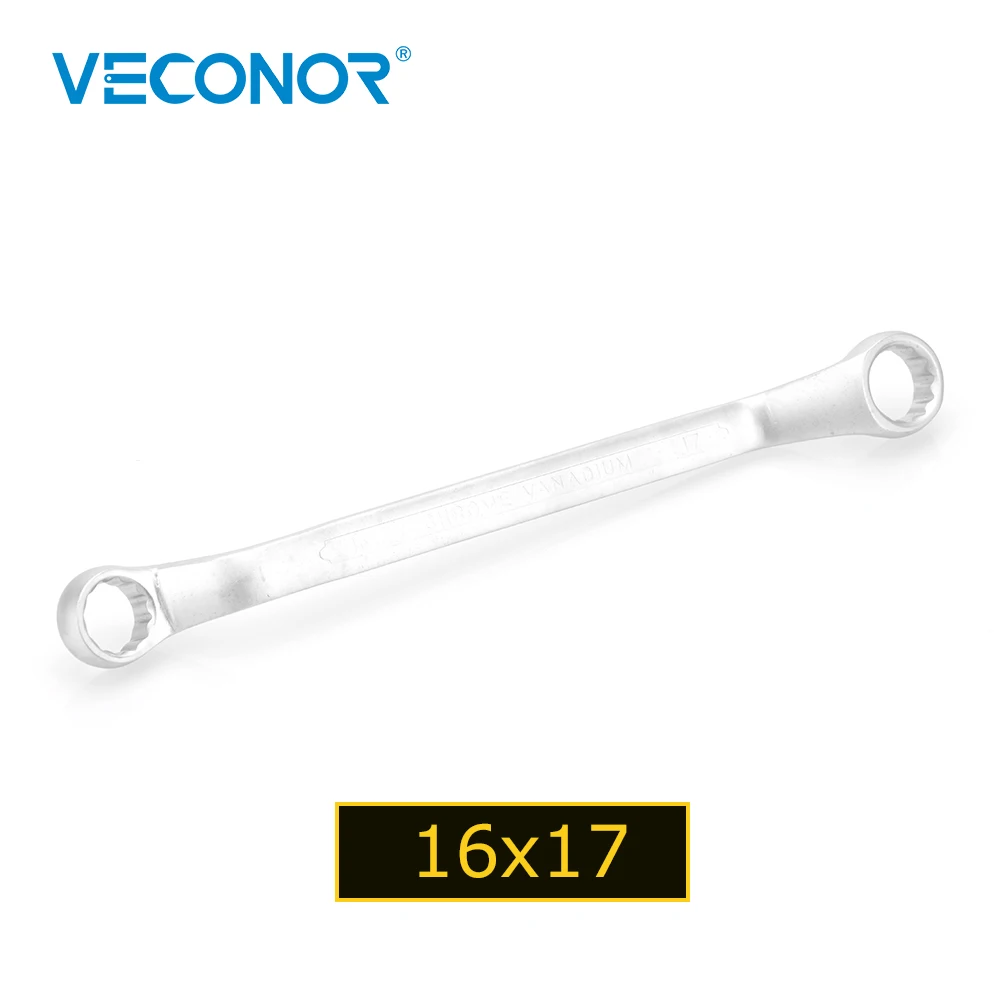 Торцевой гаечный ключ Veconor 16x17 мм метрический с двумя ручками и кольцом для