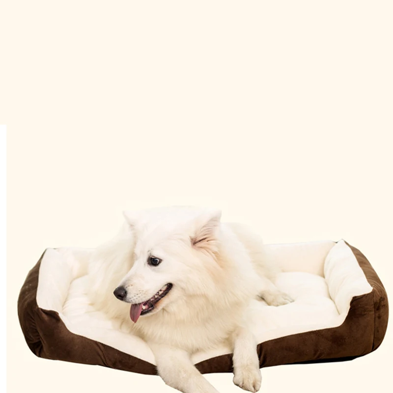 Кровать для питомца собаки теплый дом мягкий материал гнездо осень и зима теплая