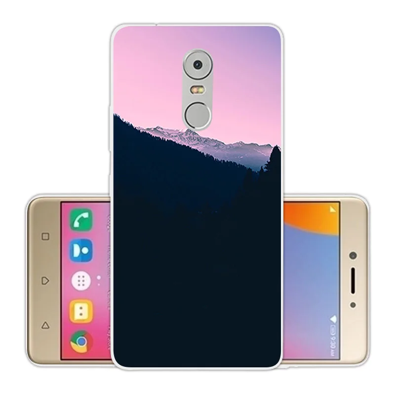 Чехол для Lenovo K6 Note мягкий силиконовый чехол k6 note 5 ''Scenic Eagle чехлы телефонов Funda