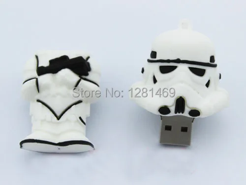 Флешка с изображением звездных войн Дарт Вейдер белый 4 ГБ 8 16 Usb флешка карта