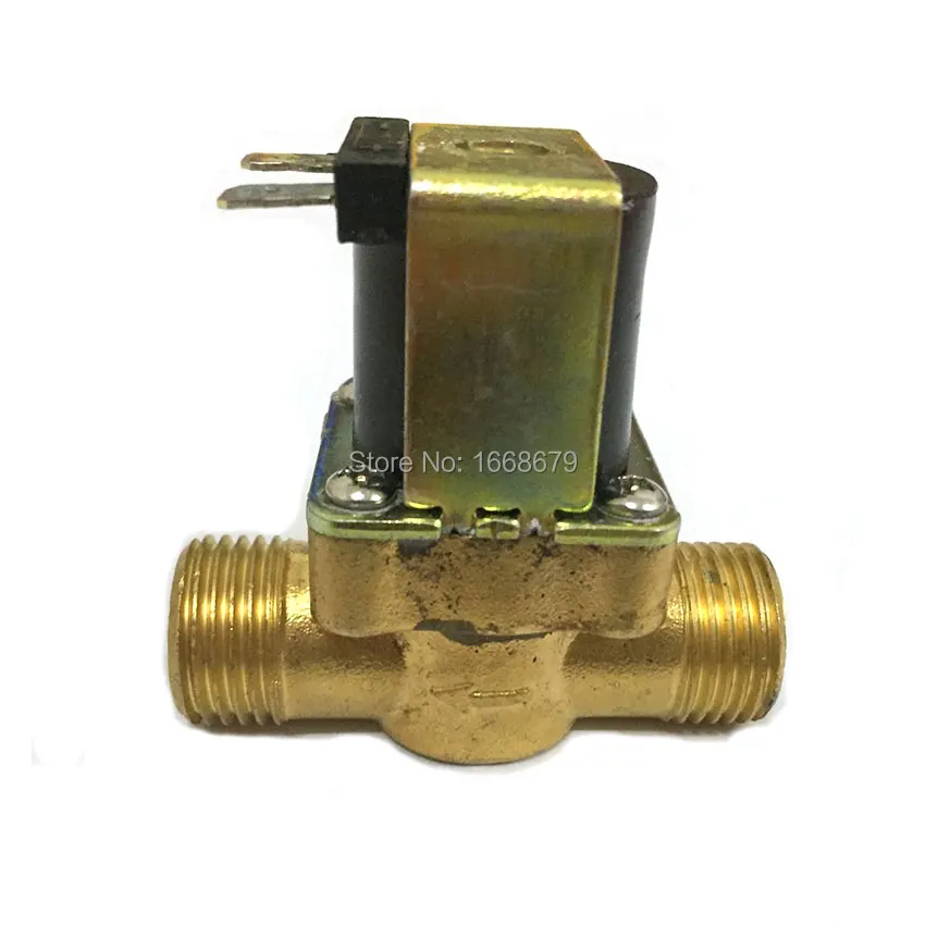 AC 220V 1/2 ''латунный Электрический электромагнитный клапан управления горячей