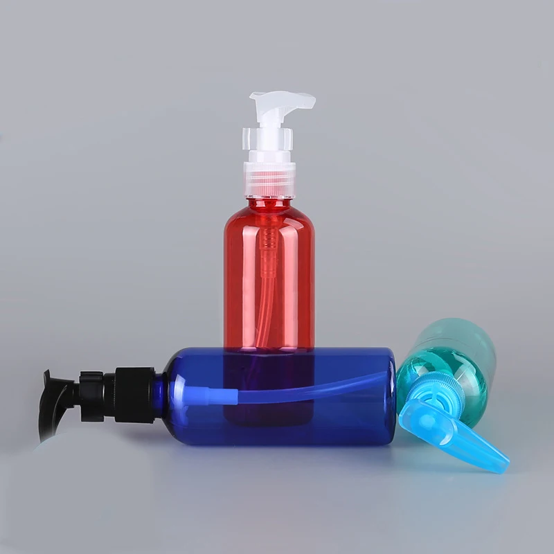 Sedorate 20 pcs/Lot PET 100ML Cosmetic Refillable Bottle Empty Travel Container Plastic With Clip Pump Lid FN059-1 | Красота и