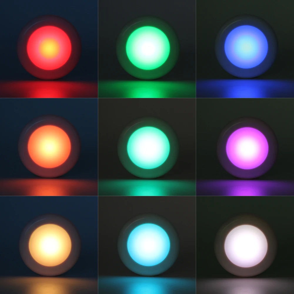 RGBW Dimmable светодиодный светильник шайба с беспроводным пультом дистанционного