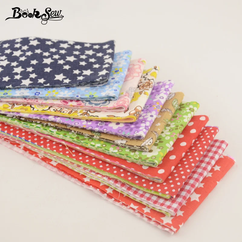7 шт./лот 9 см x 50 Красочный Дизайн желейные рулоны полоски ткани Booksew хлопок