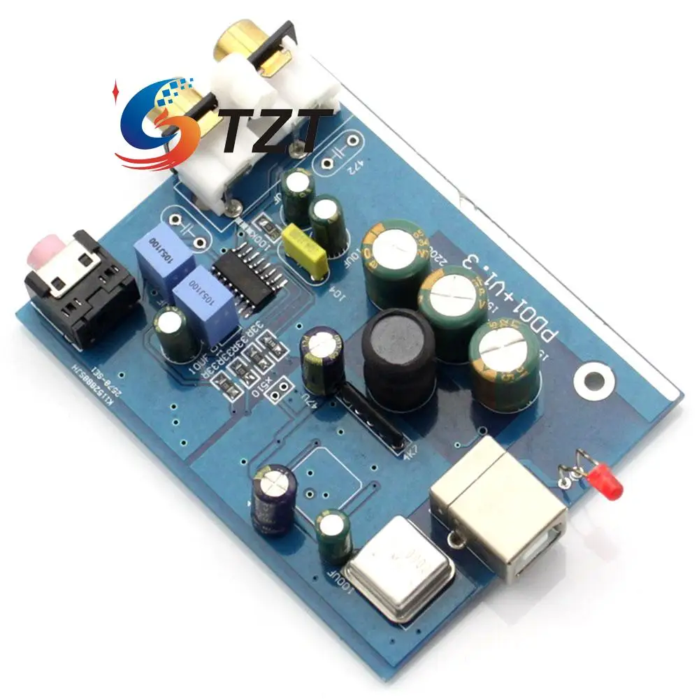 Hi Fi аудио DAC декодер TZT SA9023 ES9023 звуковая карта для усилителя мощности поддержка 24