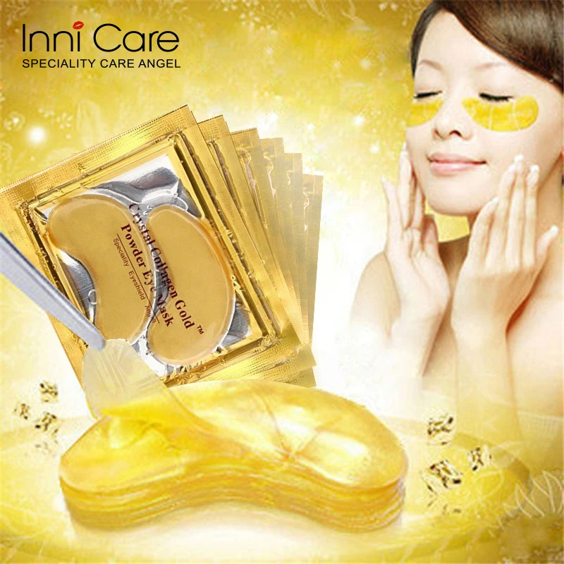 

20Pcs Crystal Collagen Gold Eye Mask Anti-Aging Dark Circles Acne Beauty Patches For Eye bioaqua Skin Care Korean Cosmetics