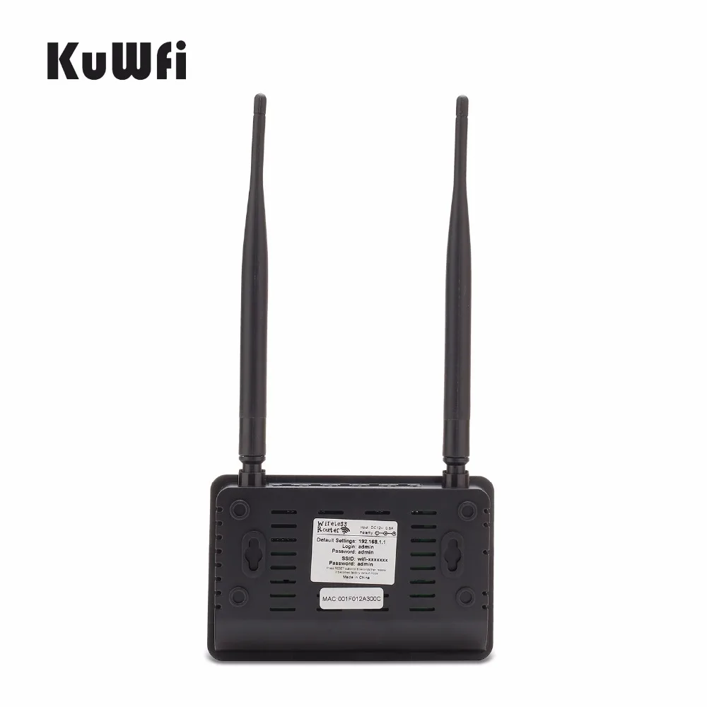 Беспроводной маршрутизатор KuWfi 802.11n 300 Мбит/с с антенной 2/5 дБи|wifi extender|wireless routerap