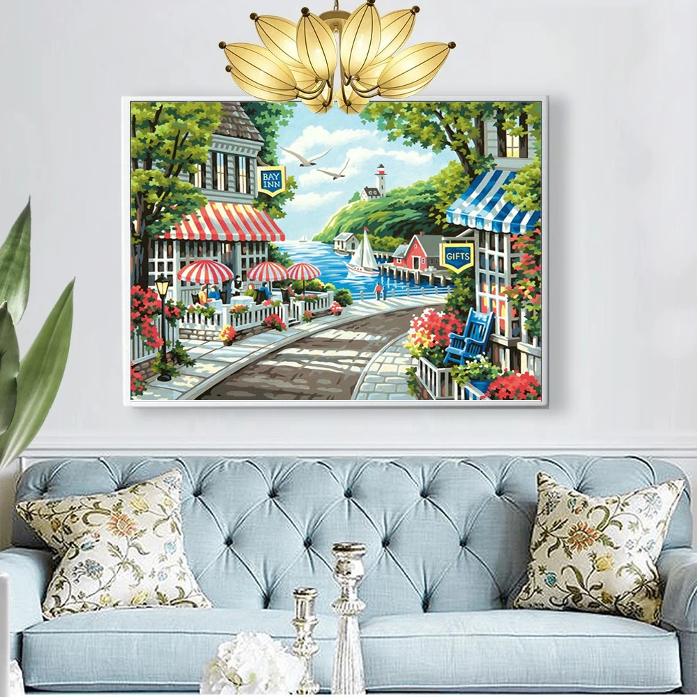 Алмазная живопись 5D сделай сам полностью круглое сверло декоративный